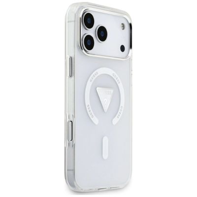 4. Guess IML Gradient Triangle Logo MagSafe Hülle für iPhone 18 Pro Max / 17 Pro Max – transparent