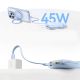 9. Baseus EnerFill FC21 Qpow 3 Ultra 10000mAh 45W Powerbank mit abnehmbarem USB-C-/ Lightning Kabel – Blau