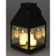 7. Adventslaterne, LED, 25 cm, 3 Kerzen