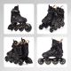12. Meteor M 34-38 Buzzy Rollschuhe Schwarz/Gold