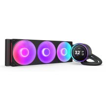 NZXT Kraken Elite 420 RGB All-in-One-Flüssigkeitskühler für Prozessoren, 14 cm, Schwarz, 1 Stück.
