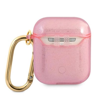 2. Guess GUA2UCG4GP AirPods decken die pink/pink Glitter Collection ab
