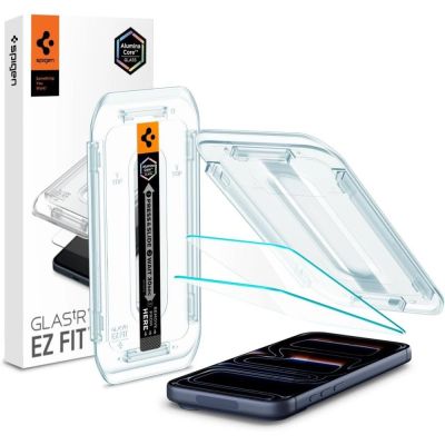 16. Spigen Glas.tR EZ Fit Tempered Glass für iPhone 16 Pro / 17 / 17 Pro - 2 Stk.