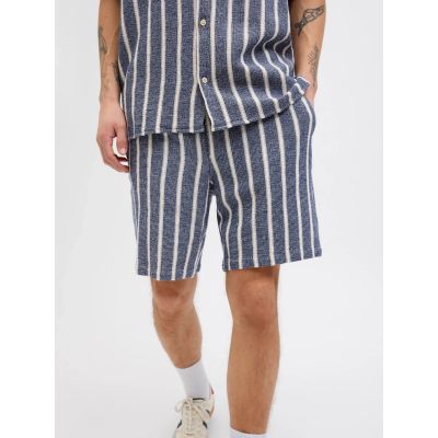 4. Jack&Jones kurze Jogginghose JPSTJAIDEN COBA STRIPE JOG SHORTS REG SN 12274413 OCEAN CAVERN