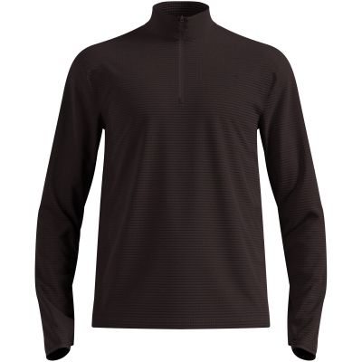 Herren Midlayer mit Stehkragen Odlo Mid layer 1/2 zip ESSENTIAL THERMAL, braun