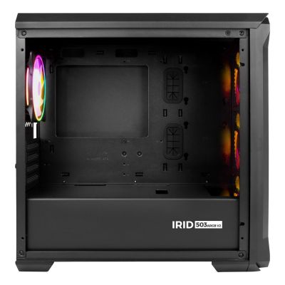 47. NATEC Genesis Irid 503 ARGB NPC-1559 Gehäuse (Micro-ATX, Mini-ITX; Schwarz)
