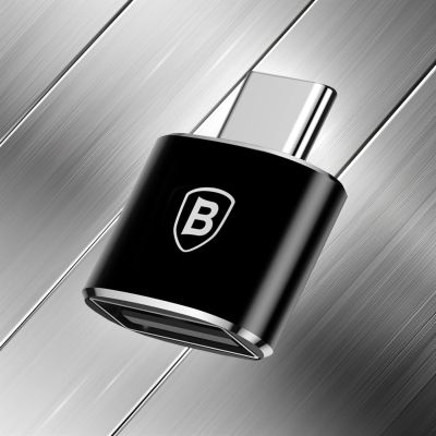 14. Baseus Mini USB-A auf USB-C OTG Adapter - Schwarz