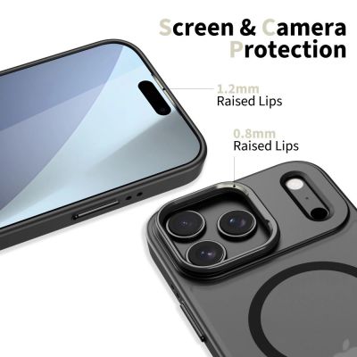 3. Tech-Protect MagStand MagSafe Case für iPhone 17 Pro Max - Mattschwarz