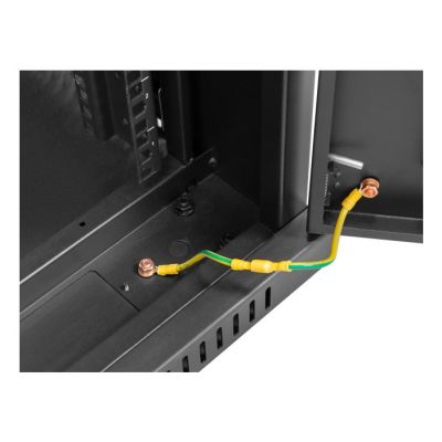3. LANBERG Standregal 19" 42U 800x1000 SCHWARZ perforierte Türen