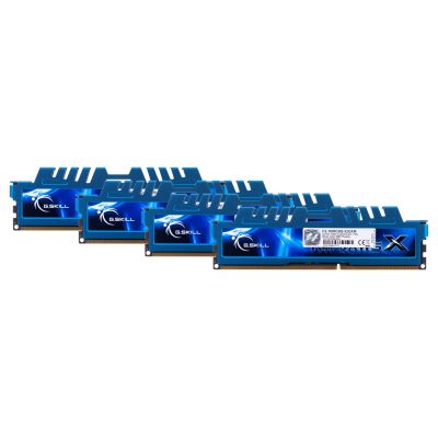 G.SKILL RipjawsX F3-1600C9Q-32GXM Speicherkit (DDR3 DIMM; 4 x 8 GB; 1333 MHz; CL9)
