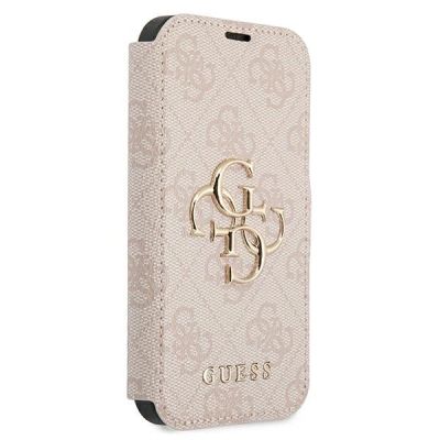 3. Guess GUBKP13X4GMGPI iPhone 13 Pro Max 6,7" rosa/rosa Buch 4G Big Metal Logo