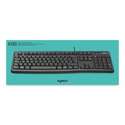 22. Logitech K120 Membrantastatur 920-002479 (USB 2.0; schwarz)