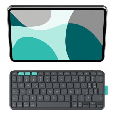 5. Logitech FLIP FOLIO Hülle - GRAPHIT USA, iPad Pro 11" (M4), iPad Air 11" (M2, M3, 5. Generation)
