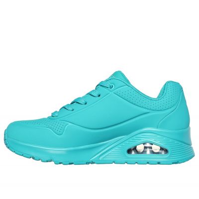 5. Damen-Sportschuhe Skechers Uno Stand On Air Sneaker grün (73690-TURQ)