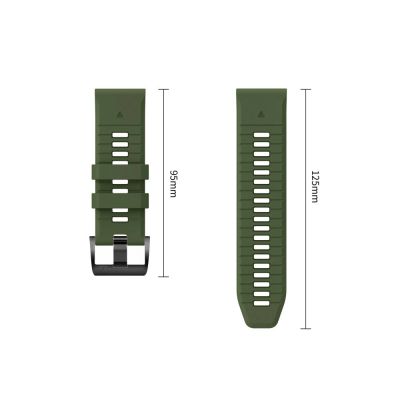 4. Tech-Protect Silicone Armband für Garmin Fenix 5 / 6 / 6 Pro / 7 / 8 / 8 Pro / E / 9 / 9 Pro (47 mm) – Grün