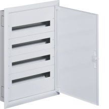 Hager fw2 Unterputz-Verteilerkasten mit PE/N-Anschlüssen 4R/96M (4x24) Schutzklasse I IP30