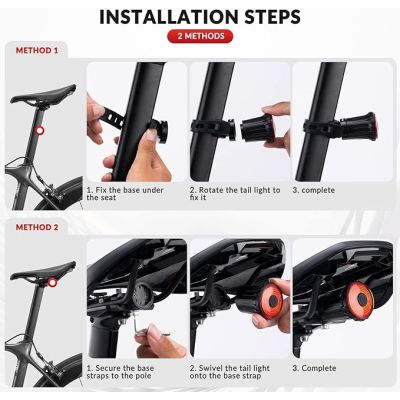 2. Rockbros Rücklicht für Fahrräder