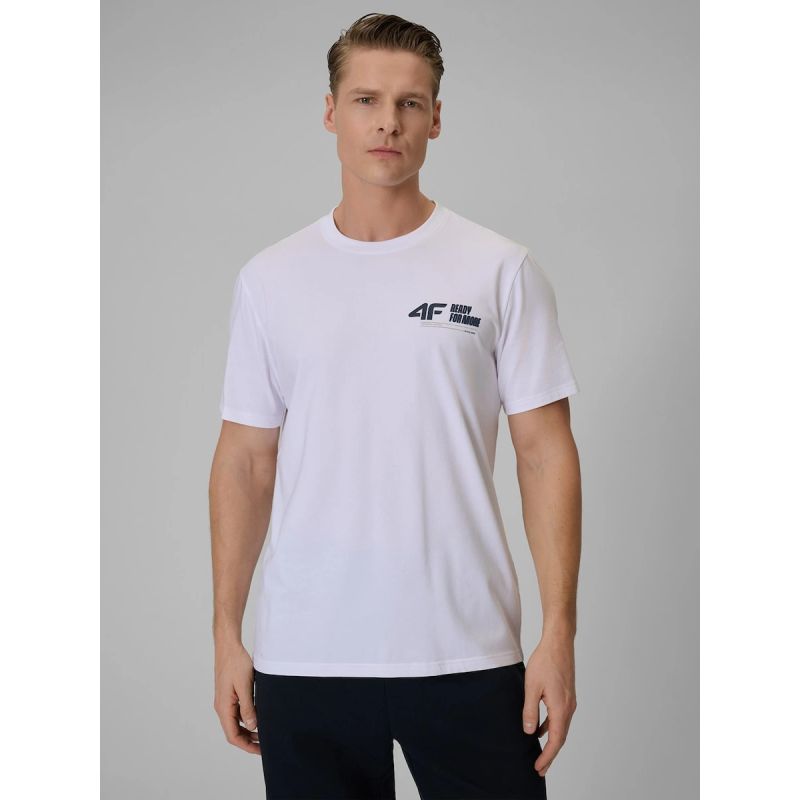 Herren-T-Shirt, einfarbig, Größe 4F 4FRSS26TTSHM3992-10S