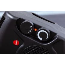 ELDOM Heizlüfter HL8C TERMII 2000W, Schwarz, Stufenlose Temperaturregelung, Thermostat, Kaltluft