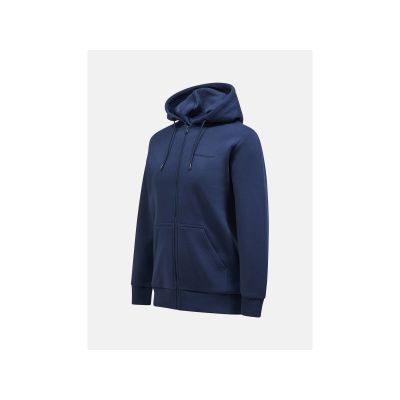2. Peak Performance M Original Herren-Sweatshirt mit kleinem Logo und Reißverschluss, Marineblau