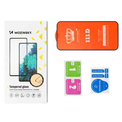 5. Wozinsky Full Glue Tempered Glass Motorola Moto G200 5G 9H Full Screen Tempered Glass mit schwarzem Rahmen