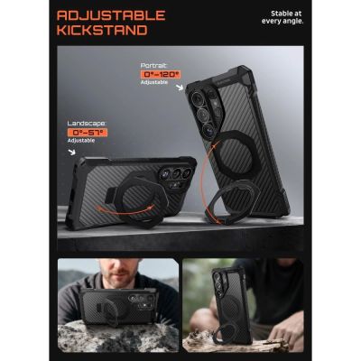 4. Supcase UB Grip Mag MagSafe Hülle für Samsung Galaxy S26 Ultra - Schwarz