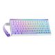 16. HERO84 HE Tastatur mit Dichtung, Weiß+Lila+Farbverlauf+HELL JadeKing Schalter RGB AULA