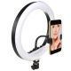 17. MACLEAN Ringlampe 10" LED 12W für Selfies mit Stativ MCE610