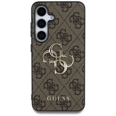3. Guess Big 4G Logo Classic Logo Hülle für Samsung Galaxy S25 Braun