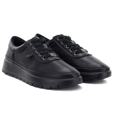 8. Bequeme schwarze Damenlederschuhe Vinceza 79367
