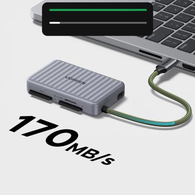4. Ugreen CM868 USB-C Speicherkartenleser – Grau