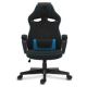 SENSE7 Knight Stoffsessel, schwarz und blau