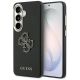 Guess Hülle mit genarbtem, großem 4G-Metalllogo für Samsung Galaxy S26 – Schwarz