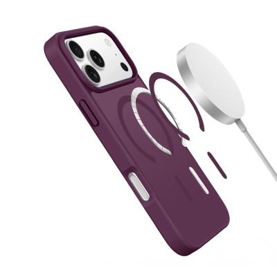 7. Dux Ducis Yind Hülle für iPhone 18 Pro Max / 17 Pro Max, kompatibel mit MagSafe – Kirschrot