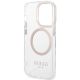 7. Guess Metal Outline Magsafe Hülle für iPhone 15 / 14 / 13 - Gold