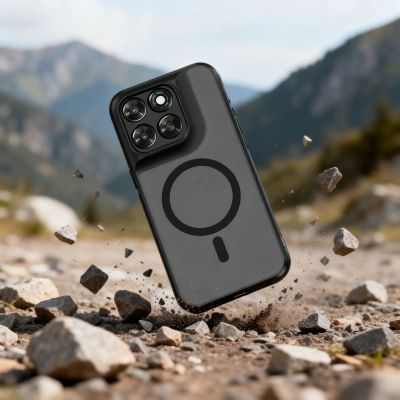 6. Tech-Protect Magmat MagSafe Hülle für Motorola Moto G67 / G77 – Mattschwarz