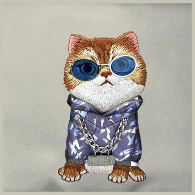 3. Nimmy Crossbody Glasses Cool Cat Umhängetasche - Grau