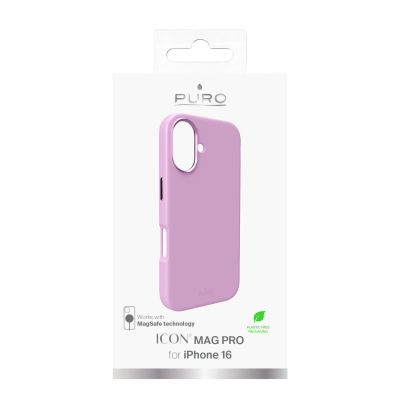 10. Puro Icon Mag Pro MagSafe Silikonhülle für iPhone 16 – Rosa