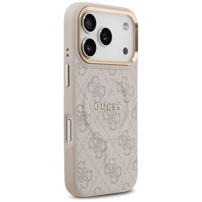 4. Guess 4G PU Classic Logo MagSafe Case für iPhone 17 Pro - Pink