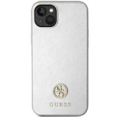 3. Guess GUHCP15MPS4DGPS iPhone 15 Plus 6,7" Silber/Silber Hardcase Strass Metall Logo