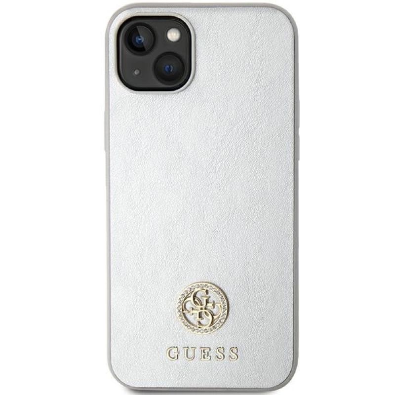 3. Guess GUHCP15MPS4DGPS iPhone 15 Plus 6,7" Silber/Silber Hardcase Strass Metall Logo