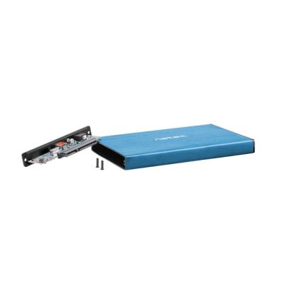 4. NATEC Rhino Go NKZ-1280 Festplattengehäuse (2,5"; USB 3.0; Aluminium; Blau)