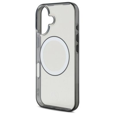 6. Mercedes MagSafe-Hülle mit aufgedrucktem Logo für iPhone 16 – Transparent