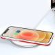 7. Klare 3in1 Hülle für iPhone 12 Frame Gel Cover rot