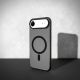 9. Puro Daylight Magsafe kompatible Silikonhülle für iPhone 17 Air – durchscheinendes Schwarz