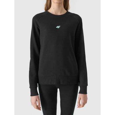 Mädchen-Sweatshirt aus Bio-Baumwolle, ohne Reißverschluss, ohne Kapuze, 4F Junior