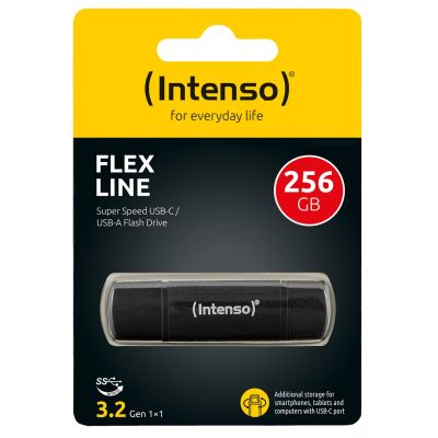 2. Intenso 3544492 USB-Stick 256 GB USB Typ-A / USB Typ-C 3.2 Gen 1 (3.1 Gen 1) Schwarz