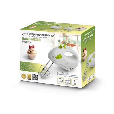 8. Esperanza Muffin Handmixer EKM007G (150W; grün)