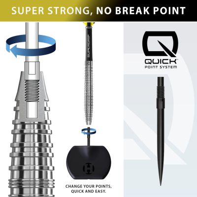 3. Harrows NX-90 Tapered QP Darts 90% Stahlspitze