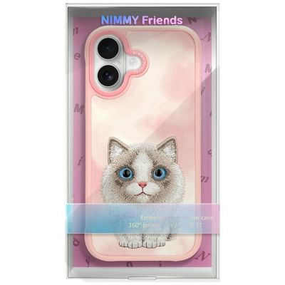 9. Nimmy Big Eyed Pet 2.0 Katzen-Schutzhülle für iPhone 17, Rosa
